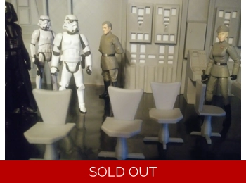 CHAIRS 4-PACK, 1:18 SCALE AVAILABLE.